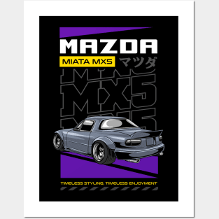 MX 5 Miata Posters and Art